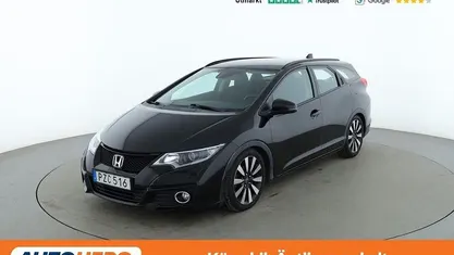 Svart Begagnad 2015 Honda Civic Elegance Kombi | 115 000 kr (Marknadspris)