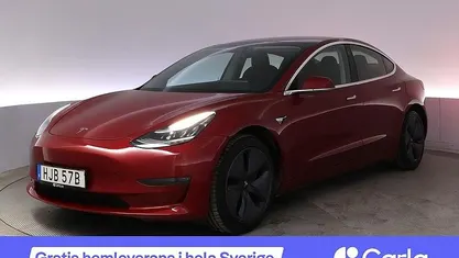 Begagnad Tesla Model 3 Long Range AWD 366 kW (498 HK) 2019 Röd Sedan