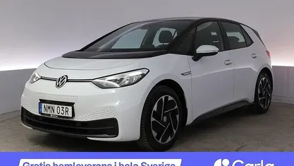 Vit Begagnad 2021 VW ID.3 Pro Performance Halvkombi | 210 990 kr (Marknadspris)