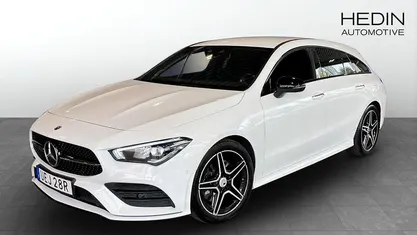 Vit (white) Begagnad 2019 Mercedes CLA220 Shooting Brake Kombi | 289 900 kr (Marknadspris)