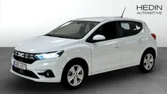 Vit (white) Begagnad 2024 Dacia Sandero Expression Halvkombi | 189 900 kr (Marknadspris)