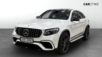 Begagnad Mercedes GLC63 AMG AMG 510 HK (375 kW) 2019 Vit Sportkupé