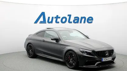 Begagnad Mercedes C63S AMG AMG 600 HK (441 kW) 2019 Designo grafitgrå magno Sportkupé