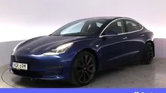 Blå Begagnad 2020 Tesla Model 3 Performance Sedan | 270 900 kr (Marknadspris)