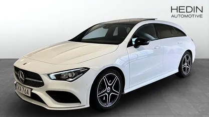 Begagnad Mercedes CLA200 Shooting Brake AMG line 163 HK (119 kW) 2020 Vit Kombi