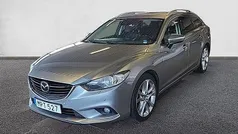 Grå Begagnad 2014 Mazda 6 Optimum Kombi | 109 900 kr (Marknadspris)