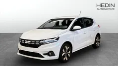 Vit (white) Ny 2025 Dacia Sandero Expression Halvkombi | 219 900 kr (Bra pris)