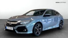Mörkgrå (grey) Begagnad 2018 Honda Civic Halvkombi | 184 900 kr (Bra pris)
