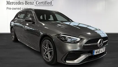 Grå (grey) Begagnad 2024 Mercedes C200 AMG line Kombi | 429 900 kr (Marknadspris)