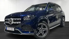 Mörkblå (blue) Begagnad 2022 Mercedes GLS400 AMG Line Premium Plus SUV | 869 900 kr (Marknadspris)