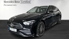 Svart (black) Begagnad 2024 Mercedes C220 Kombi | 559 900 kr (Lite dyr)