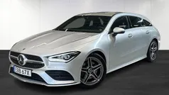 Svart Begagnad 2022 Mercedes CLA200 Shooting Brake AMG line Kombi | 339 900 kr (Marknadspris)