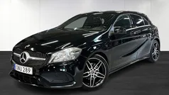 Svart (black) Begagnad 2018 Mercedes A180 AMG line Halvkombi | 174 900 kr (Marknadspris)