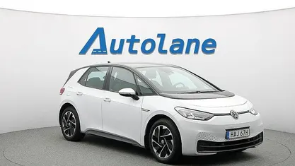 Begagnad VW ID.3 Pro Performance 150 kW (204 HK) 2021 Vit Halvkombi