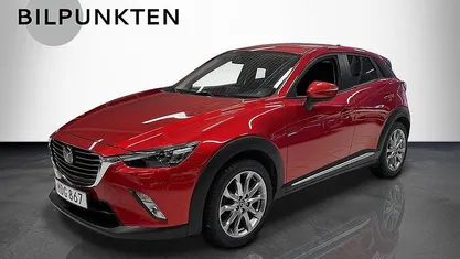 Rödmetallic Begagnad 2015 Mazda CX-3 Optimum SUV | 129 900 kr (Marknadspris)