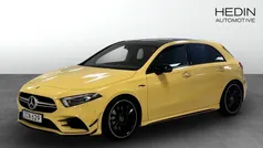 Gul (yellow) Begagnad 2019 Mercedes A35 AMG AMG Halvkombi | 390 000 kr (Marknadspris)