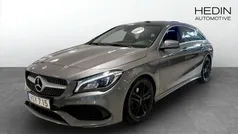 Mörkgrå (grey) Begagnad 2019 Mercedes CLA200 Shooting Brake Kombi | 239 900 kr (Lite dyr)