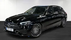Svart (black) Begagnad 2024 Mercedes C220 AMG line Kombi | 529 900 kr (Marknadspris)