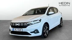 Vit (white) Ny 2025 Dacia Sandero Expression Halvkombi | 219 900 kr (Marknadspris)
