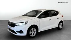 Vit (white) Begagnad 2023 Dacia Sandero Halvkombi | 124 900 kr (Superpris)