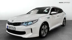 Vit (white) Begagnad 2018 Kia Optima Hybrid 2 Sedan | 194 900 kr (Bra pris)