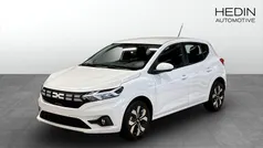 Vit (white) Ny 2025 Dacia Sandero Expression Halvkombi | 219 900 kr (Bra pris)