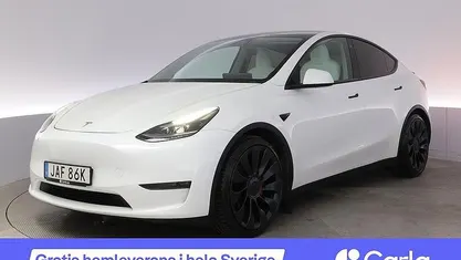 Vit Begagnad 2023 Tesla Model Y Performance SUV | 434 900 kr (Marknadspris)