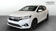 Vit (white) Ny 2025 Dacia Sandero Expression Halvkombi | 219 900 kr (Bra pris)