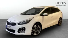 Vit (white) Begagnad 2018 Kia Ceed GT-Line Halvkombi | 149 900 kr (Marknadspris)