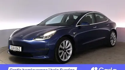 Blå Begagnad 2020 Tesla Model 3 Long Range AWD Sedan | 258 990 kr (Bra pris)