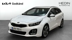 Vit (white) Begagnad 2016 Kia Ceed GT-Line Kombi | 139 900 kr (Marknadspris)