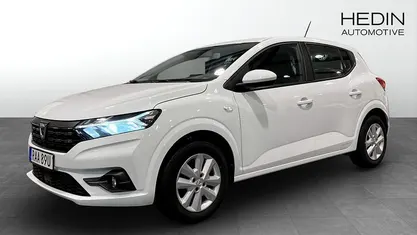 Vit (white) Begagnad 2022 Dacia Sandero Halvkombi | 139 800 kr (Marknadspris)