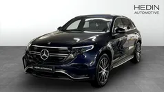 Mörkblå Begagnad 2021 Mercedes EQC400 AMG line SUV | 379 700 kr (Marknadspris)
