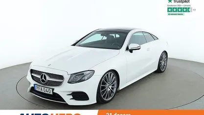 Vit Begagnad 2017 Mercedes E200 AMG line Sportkupé | 335 000 kr (Bra pris)