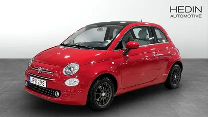 Begagnad Fiat 500 Lounge 69 HK (50 kW) 2019 Röd Halvkombi