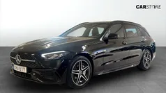 Svart (black) Begagnad 2022 Mercedes C300e AMG Kombi | 379 900 kr (Lite dyr)