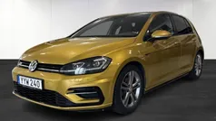 Gul (yellow) Begagnad 2017 VW Golf VII R-line Kombi | 179 900 kr (Marknadspris)