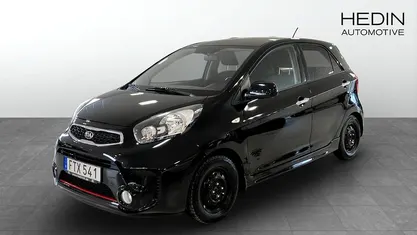 Begagnad Kia Picanto 84 HK (61 kW) 2015 Svart Halvkombi