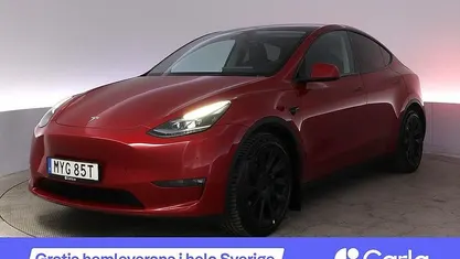 Röd Begagnad 2023 Tesla Model Y Long Range AWD SUV | 438 990 kr (Marknadspris)