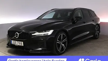 Svart Begagnad 2021 Volvo V60 R-Design Kombi | 385 990 kr (Marknadspris)