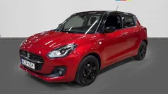 Röd metallic/svart tak Begagnad 2024 Suzuki Swift Halvkombi | 199 500 kr (Marknadspris)