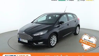 Svart Begagnad 2015 Ford Focus Titanium Halvkombi | 80 000 kr (Marknadspris)
