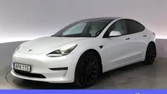 Vit Begagnad 2021 Tesla Model 3 Performance Sedan | 335 900 kr (Marknadspris)