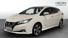 Vit (white) Begagnad 2018 Nissan Leaf Tekna Halvkombi | 140 000 kr (Marknadspris)