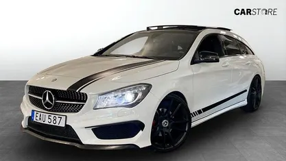 Vit Begagnad 2016 Mercedes CLA200 Shooting Brake AMG Kombi | 179 900 kr (Marknadspris)