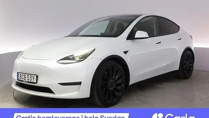 Vit Begagnad 2022 Tesla Model Y Performance SUV | 372 990 kr (Bra pris)