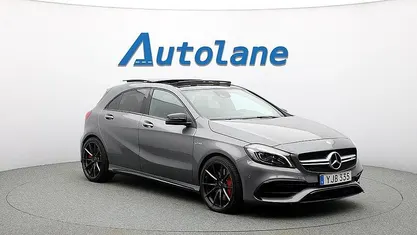 Begagnad Mercedes A45 AMG AMG 381 HK (280 kW) 2016 Bergsgrå  metalliclack Sportkupé