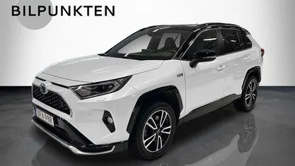 Vitmet/svart Begagnad 2020 Toyota RAV4 Hybrid Premium SUV | 384 900 kr (Marknadspris)