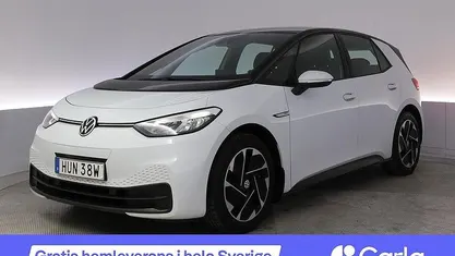 Vit Begagnad 2021 VW ID.3 Pro Performance Halvkombi | 202 990 kr (Marknadspris)
