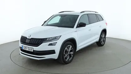 Vit Begagnad 2019 Skoda Kodiaq SportLine SUV | 380 000 kr (Lite dyr)